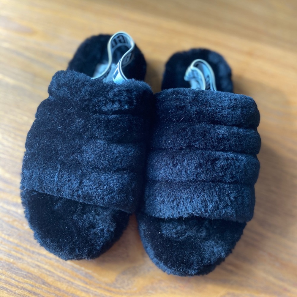 UGG - Fluff Yeah Slide Sandal (BLACK)